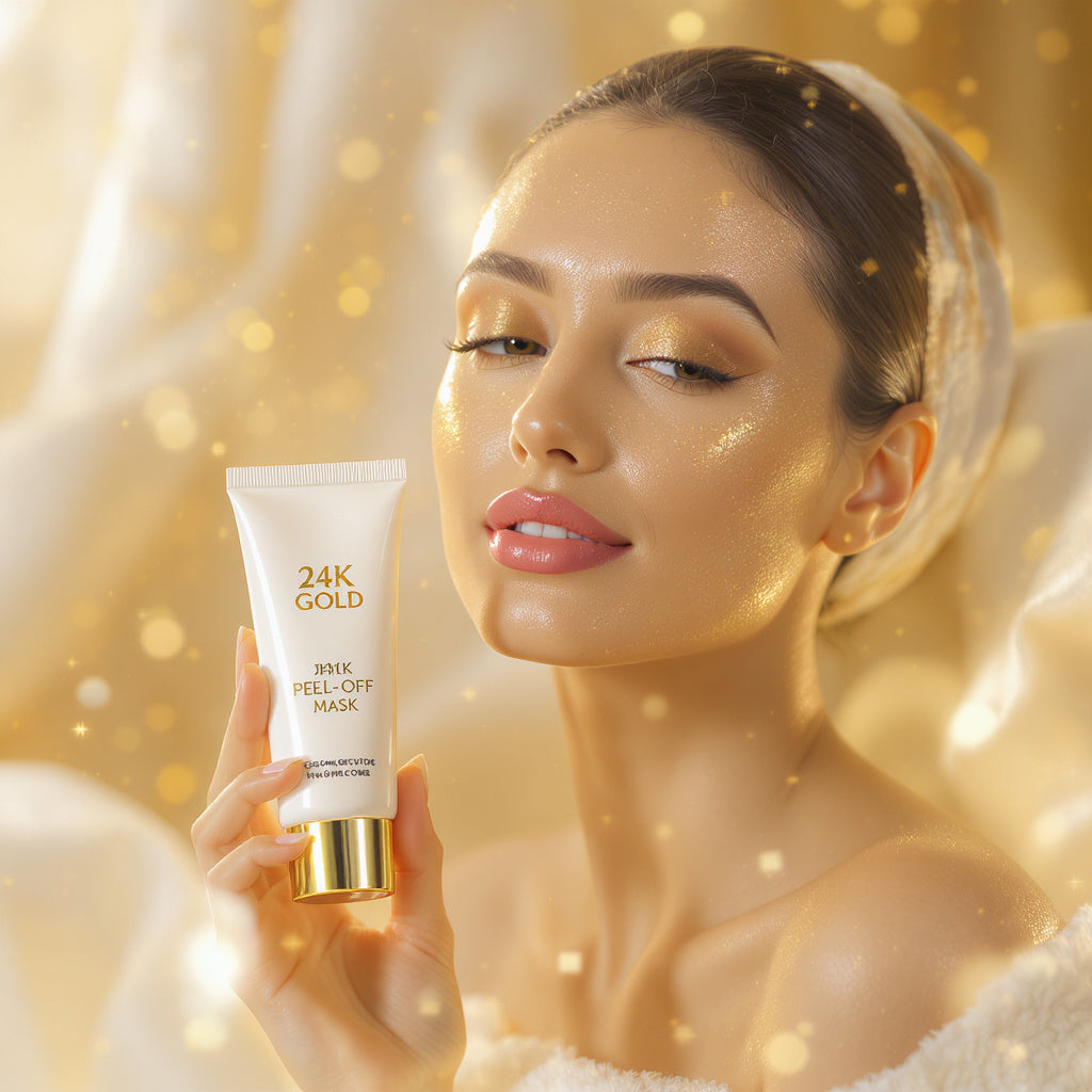 LAIKOU 24K Gold Sakura Peeling Face Mask Anti Wrinkle Whitening Blackhead Removal Facial Tear Off Mask Skin Care Products